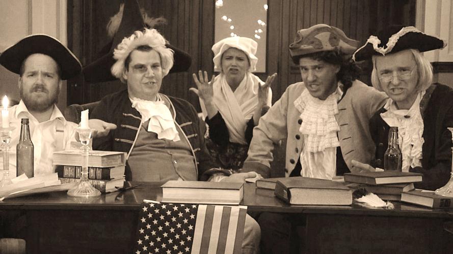 Matt Johnson and cohort in drunk history